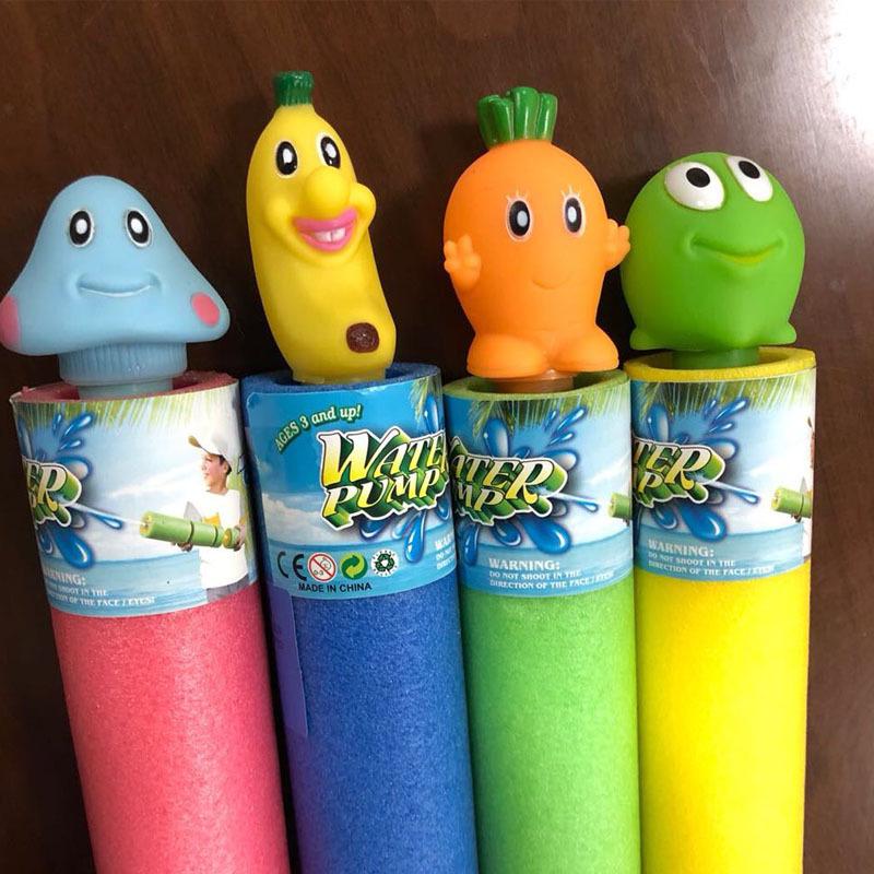 Product Introduction of Summer Beach Water Toys Children's Pull-out Foam Water Animal Head High Pressure Water  Interesting Outdoor Toys 7