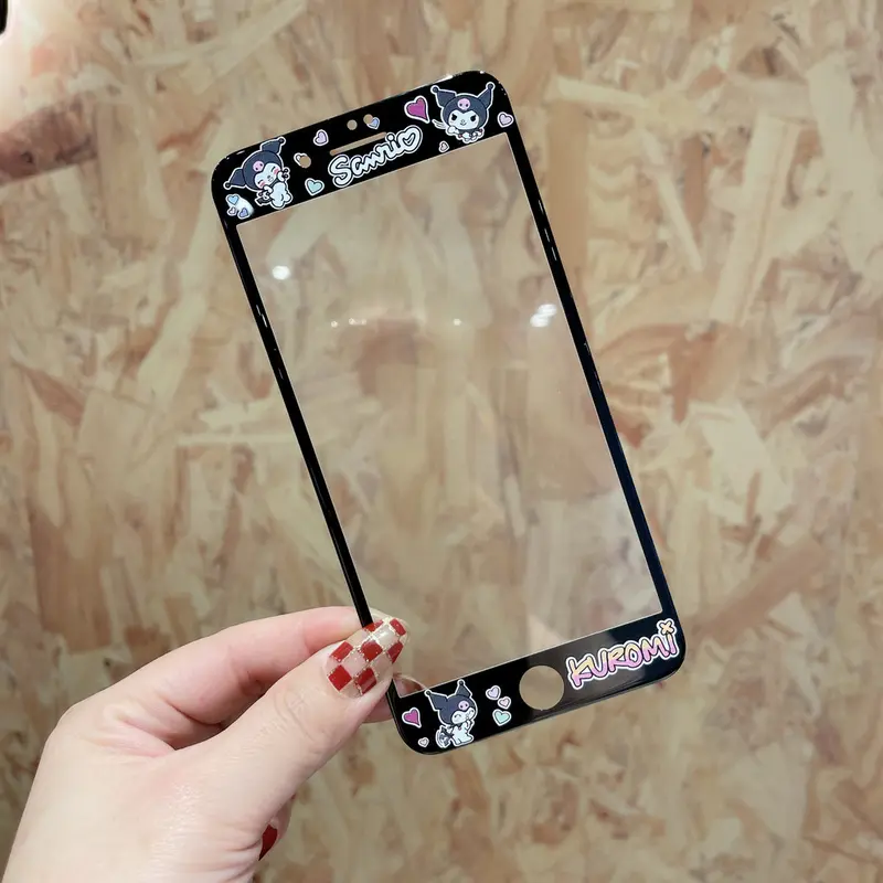 Phim Kính Cường Lực Chó Quế Hoạt Hình Kuromi, Thích Hợp Cho Apple 6S / 7 / 8, Phong Cách Mới, Bảo Vệ Toàn Màn Hình, Thích Hợp Cho iPhone6 / 7 / 8plus, SE2 / 3, IP4s, IP5 / 5s, Phim Màu, Thiết Kế Hoạt Hình 7