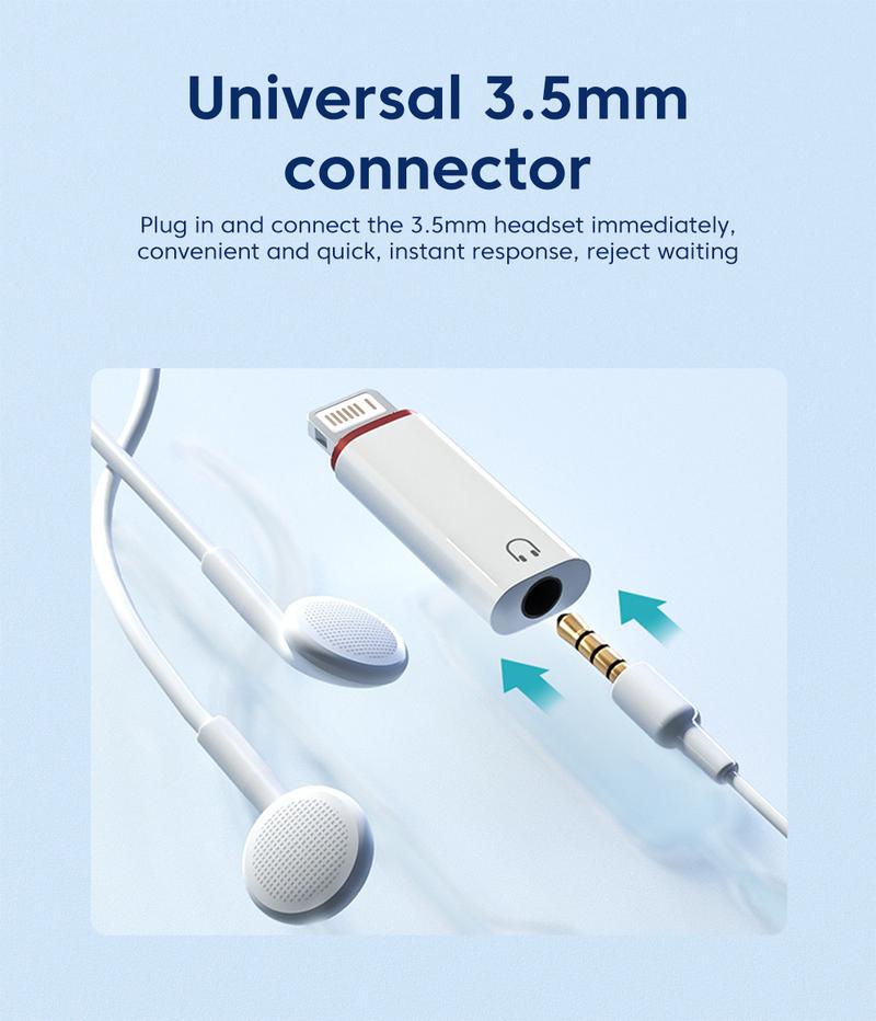 Product Introduction of Bộ chuyển đổi phù hợp cho tai nghe Apple 3,5 mm sang nghe âm thanh của Apple Bộ chuyển đổi iOS dây  sạc Phụ Kiện Nghe Nhạc 2