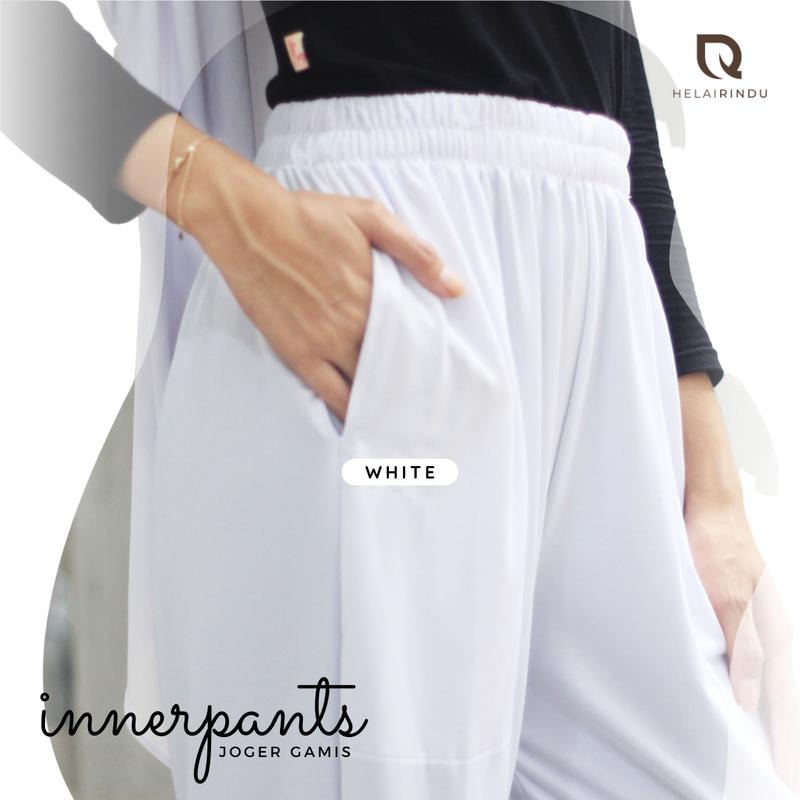 HELAIRINDU - Celana Wanita Panjang Kekinian Celamis (Celana Dalam Gamis) Jogger Pants Ukuran Standar / M 3