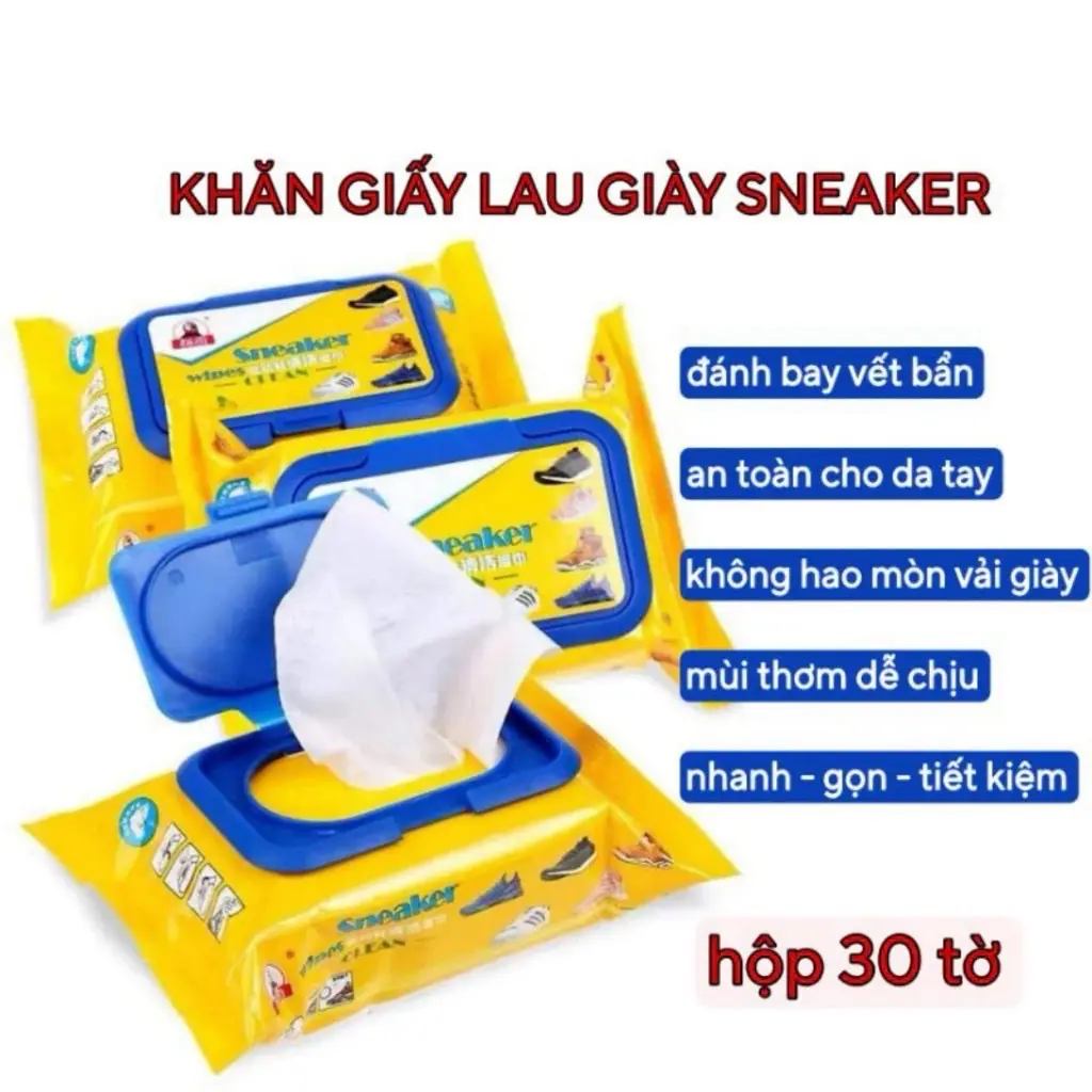 Khăn giấy ướt lau giày Sneaker