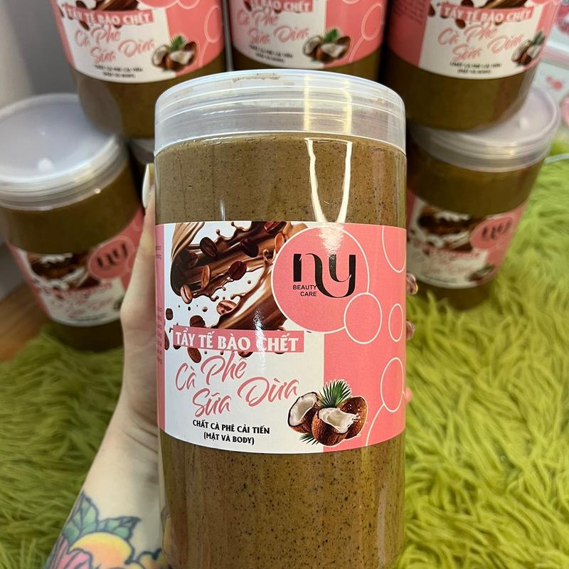 1 Tẩy Tế Bào Chết Cà Phê Sữa Dừa{900gram}Hỗ Trợ Làm Đẹp Body Và Mặt Women Nữ