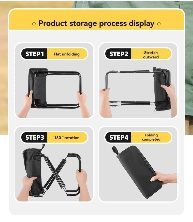 Product Introduction of [Giao hàng 24 giờ] Ghế gấp ngoài trời, Ghế cắm trại dã ngoại, Ghế câu cá ngựa nhỏ, Ghế gấp di động, Ghế phác thảo sinh viên nghệ thuật 20
