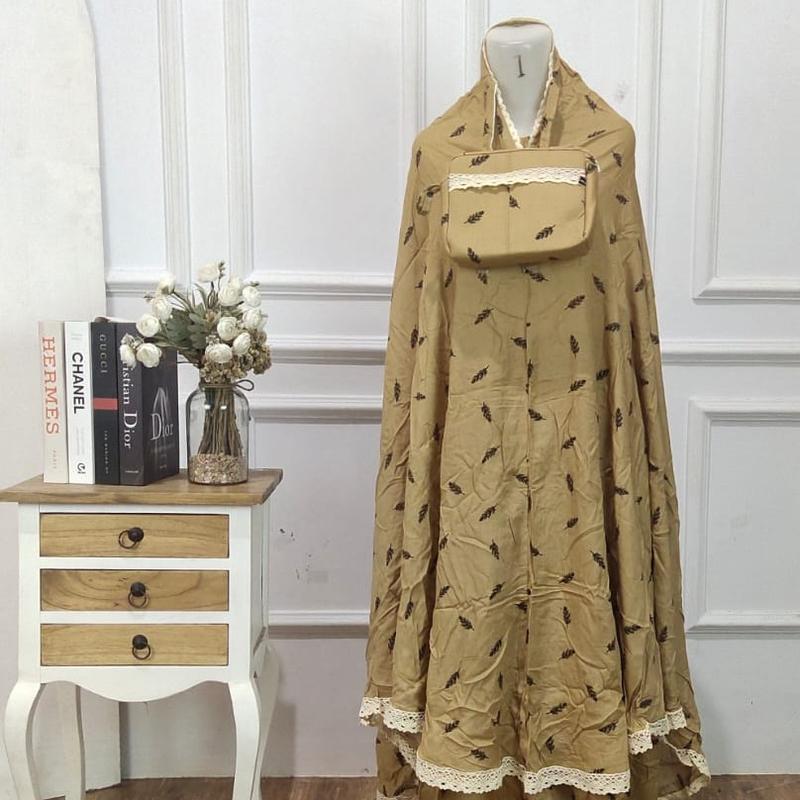 MUKENA DEWASA RAISAH BAHAN RAYON ADEM RENDA KECIL 1