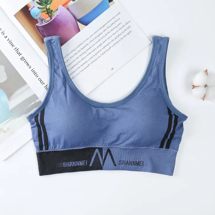 BRA542 Bra Wanita Sport Pakaian Wanita Bra Tanpa Kawat Busa Push Up Bh 6
