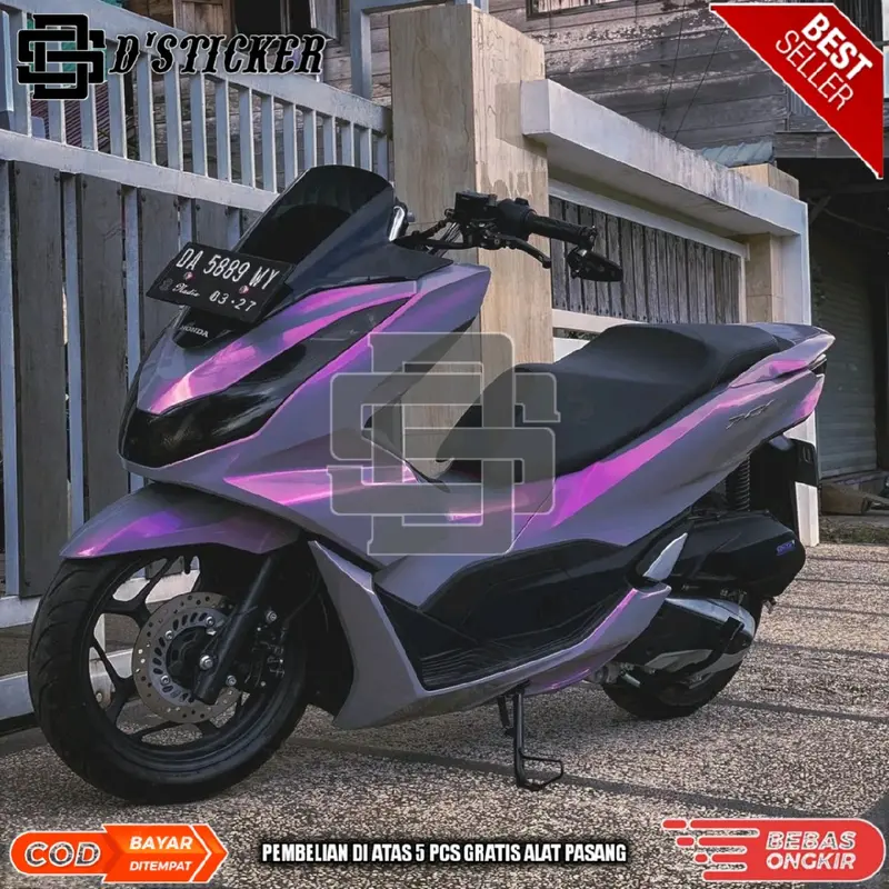 sticker skotlet warna VOLCANO GREY kualitas premium 2