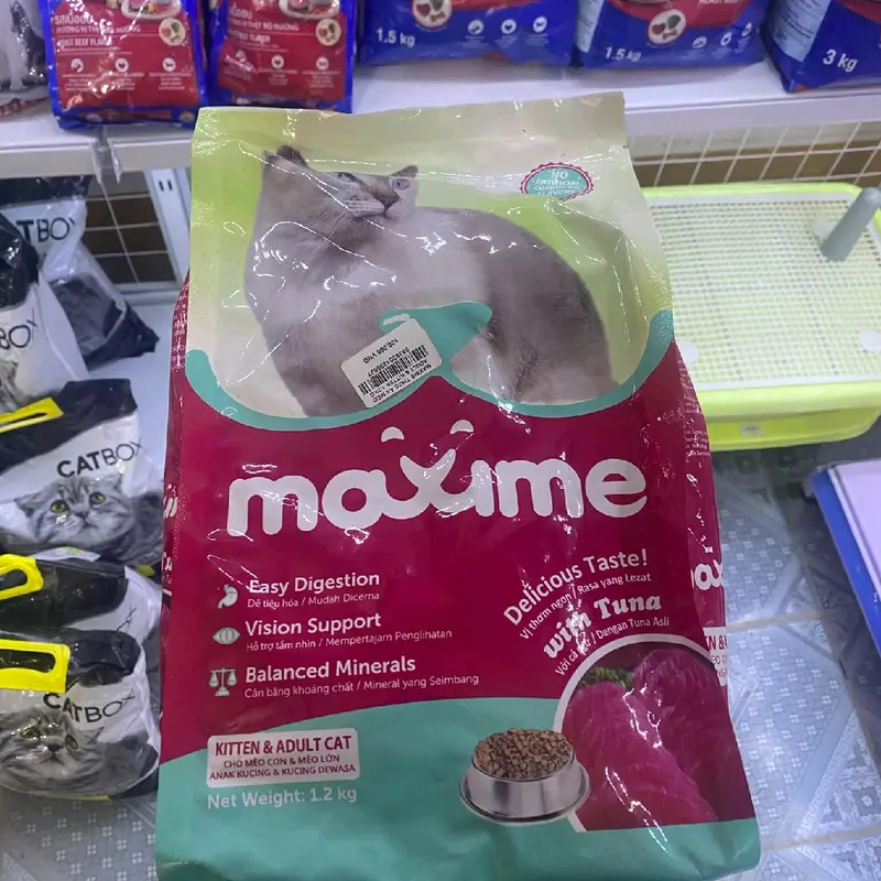 Maxime 1,2kg thức ăn hạt cho mèo lớn và mèo nhỏ 4