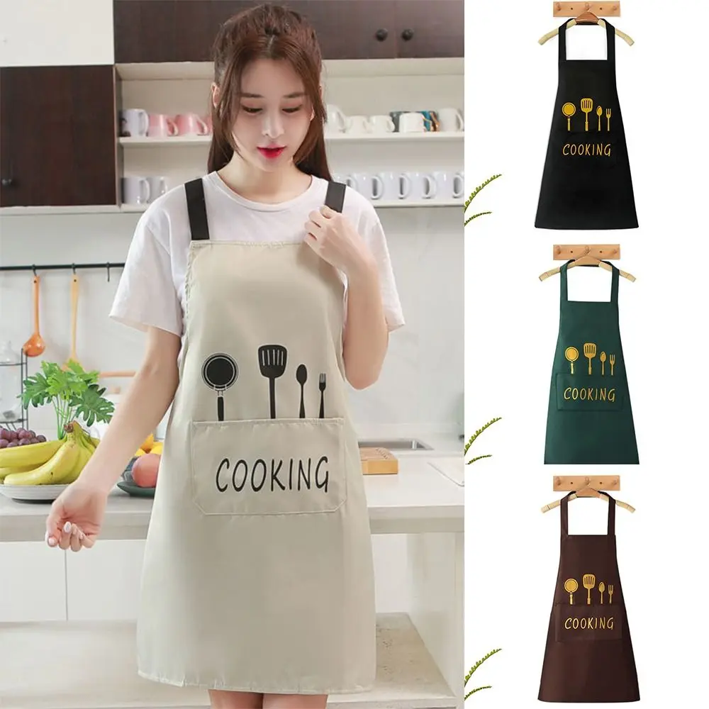 New PVC Apron Waterproof Sleeveless Kitchen Smock Oilproof Nail Art Cafe Workwear