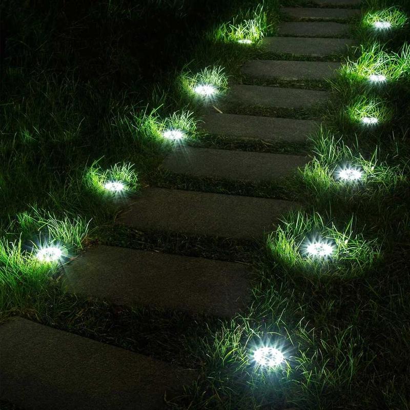 TaffLED Lampu Taman Hias Tanam Ground Light Solar Waterproof 8 LED - CL-022 3