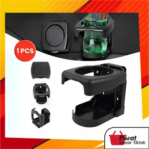 BISA COD 6602 Holder Tempat Minum Plastik Multifungsi untuk Mobil dengan Desain Lipat Praktis dan Ukuran Kecil