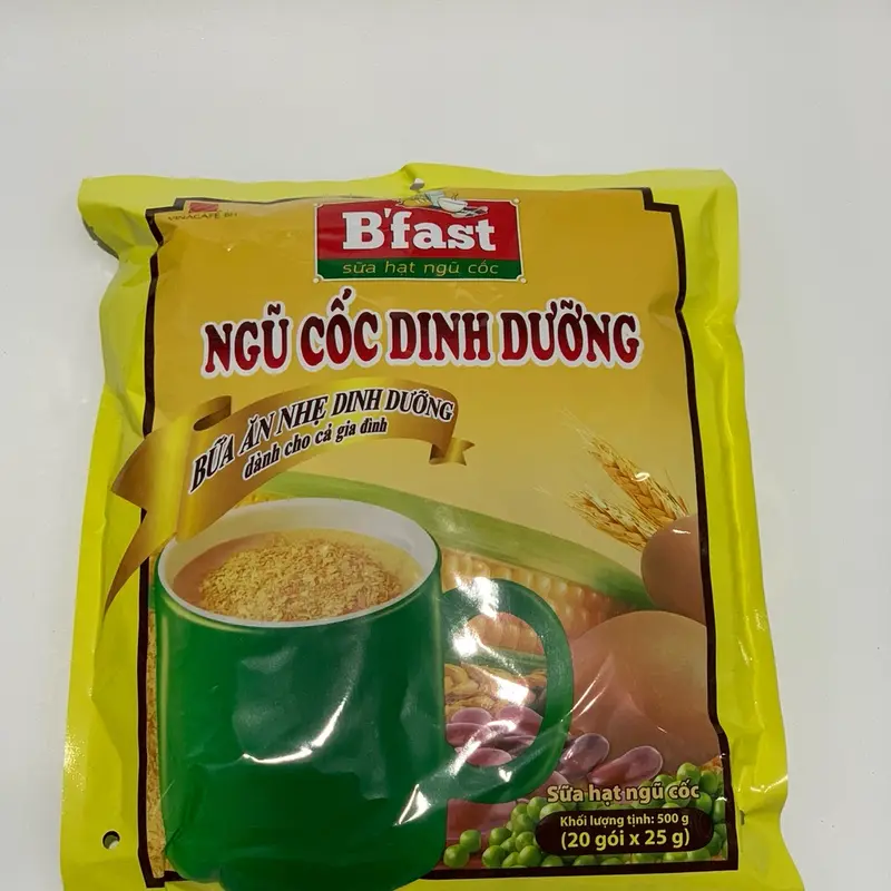 Combo 3 bịt Ngũ Cốc Dinh Dưỡng B’fast( 20 gói x 25gram) Hạt Ngũ Cốc Thức Ăn Granola Food 7