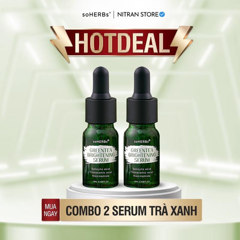 [FS] Combo 2 Tinh Chất Trà Xanh Hỗ Trợ Làm Mờ Thâm Giảm Mụn Dành Cho Tất Cả Các Loại Da - 20ml Skincare Nữ Women Chăm Sóc Da Chăm Da Đón Tết