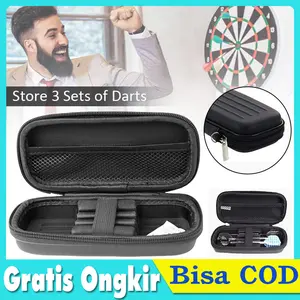 Tas Dart Case EVA Hard Pouch Tempat Penyimpanan Anak Panah Dart Storage Bag Waterproof Aksesoris Dart Murah
