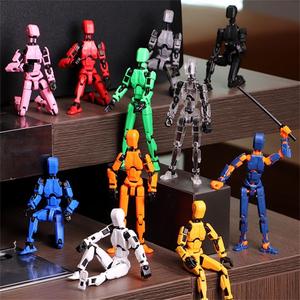 13関節可動式ロボットおもちゃ、1個 3Dプリントロボットおもちゃ、DIY手作り磁気ロボットおもちゃ、ストレス解消おもちゃ、創造的なギフト