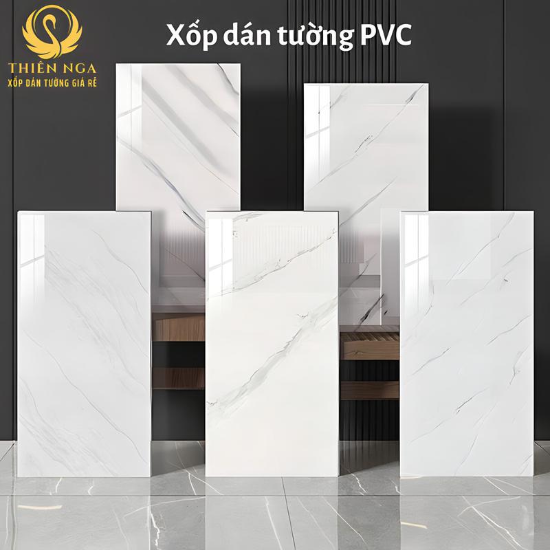 25 Tấm xốp dán sẵn keo PVC phủ bóng 30x60cm vân đá chống nước nấm mốc dán phòng tắm & đồ trang trí tường