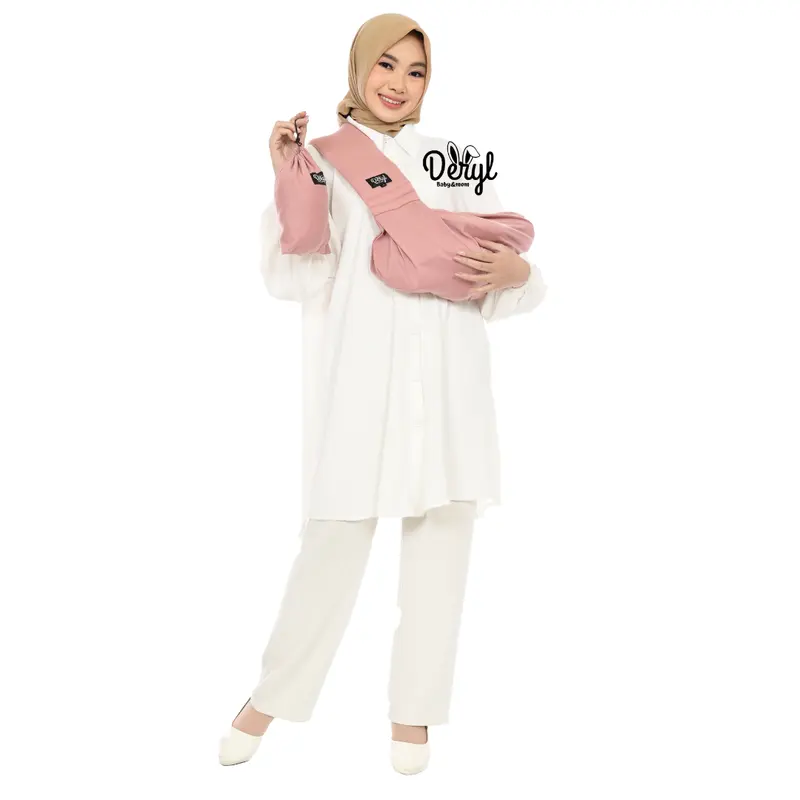 DERYLBABY Gendongan Bayi Samping Instan Geos Busa Gen Two  Plus Pouch 5