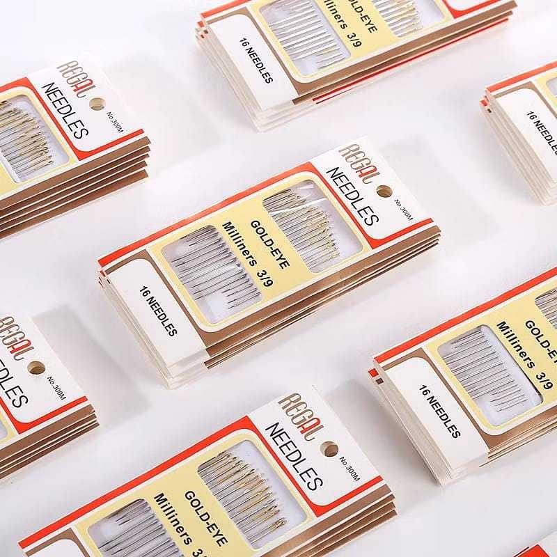 [FS] Jarum Jahit Tangan Set Isi 16pcs Jarum Benang Jahit Manual 16pcs ...