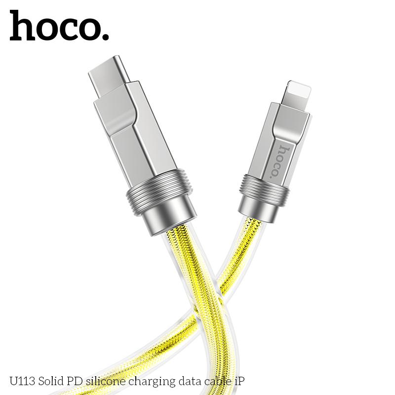 Product Introduction of Cáp Sạc Nhanh Hoco U113 Chân Type-C To Lightning Sạc Nhanh 20W Cho iPhone 8/X/Xs/Xsmax/11/12/13/14 Series, Cáp Bọc Silicon Bền Bỉ, Đầu Cắm Kim Loại Chắc Chắn, Bảo Hành 12 Tháng  Phụ Kiện Silicone 7
