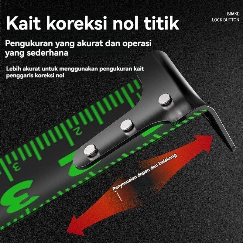 Alat Ukur Ketebalan Neon Anti Air - Pita Pengukur Industri Presisi Tinggi Baja Tahan Karat 3M/7.5M/10M - Akurat & Tahan Lama Alat Ukur Ketebalan Neon Anti Air - Pita Pengukur Industri Presisi Tinggi Baja Tahan Karat 3M/7.5M/10M - Akurat & Tahan Lama