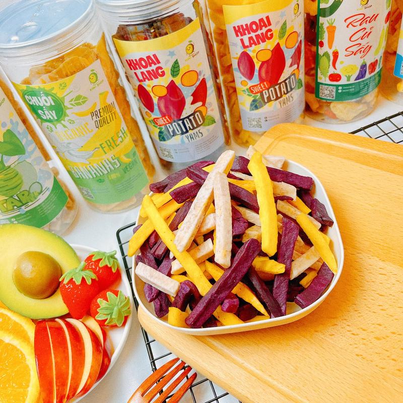 Khoai Mix 3 Vị Sấy Giòn Tự nhiên