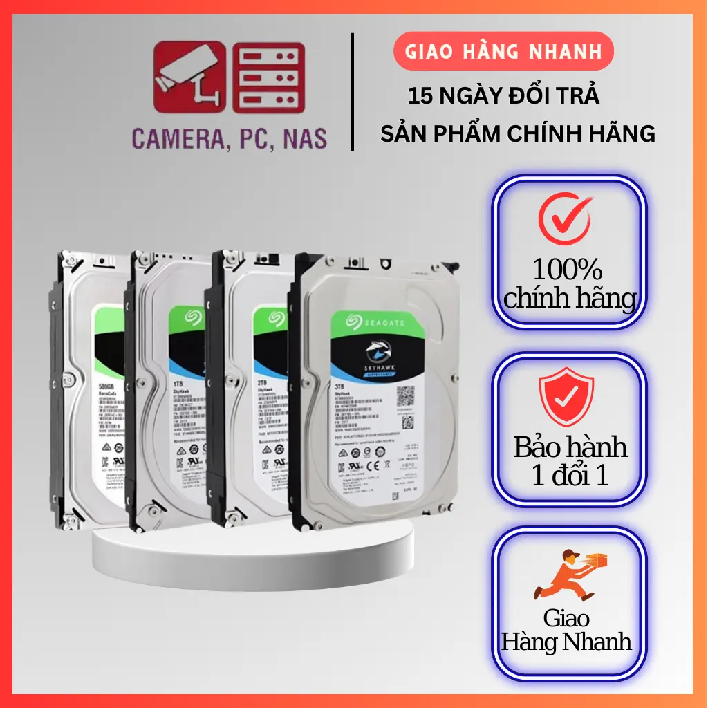Ổ Cứng SG HDD | 3TB | 2TB | 1TB | 500GB | CHUYÊN DỤNG CHO CAMERA GIÁM SÁT, MÁY TÍNH - BẢO HÀNH 1 ĐỔI 1