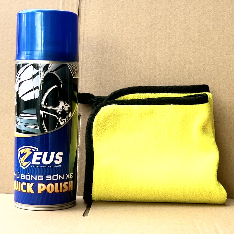 Chai Xịt Phủ Dưỡng Bóng ZEUS Phủ Bóng Sơn Xe Máy Dàn Áo Ô Tô Xe Máy Giúp Làm Mới Xe Bóng Sáng Như Mới