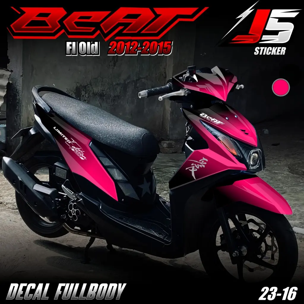 (COD) TERBARU Decal Sticker Honda Beat Fi Old Full body - Stiker Skottlet Variasi Beat Fi Lama 2012 2013 2014 2015 Fullbody Desain Mlotif Gradasi Warna Simple Minimalis 23.16