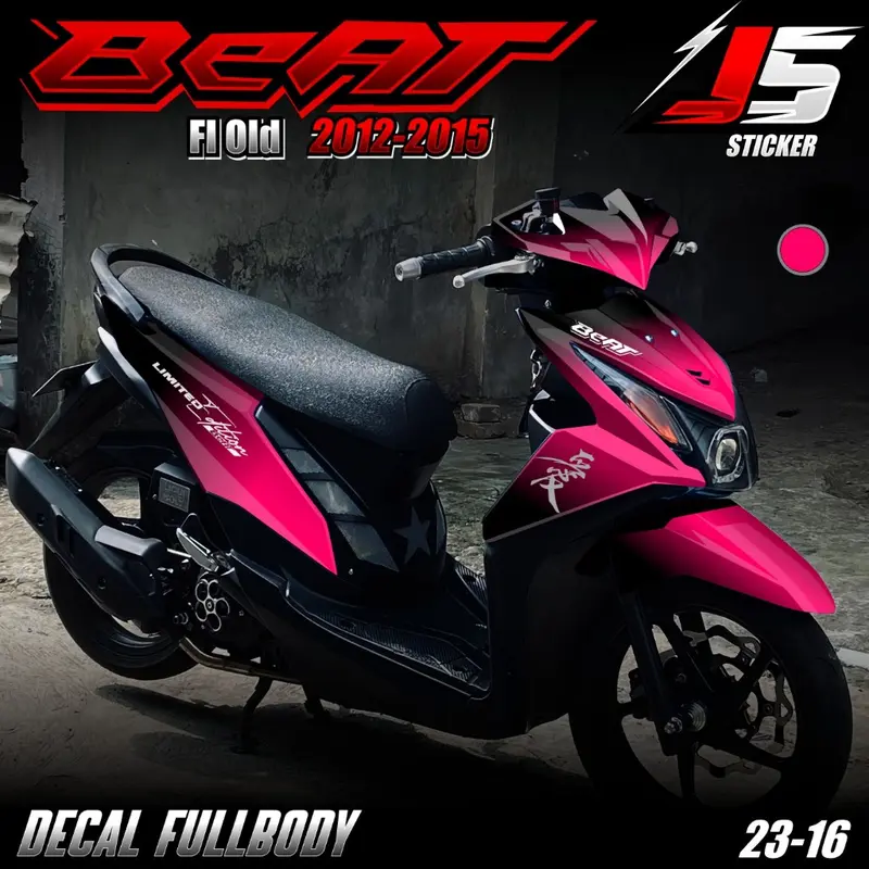 (COD) TERBARU Decal Sticker Honda Beat Fi Old Full body - Stiker Skottlet Variasi Beat Fi Lama 2012 2013 2014 2015 Fullbody Desain Mlotif Gradasi Warna Simple Minimalis 23.16 0