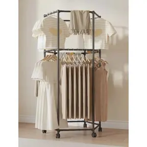 Rak Baju Putar 360° / Rak Gantungan Baju Serbaguna / Etalase Baju Serbaguna / Lemari Baju