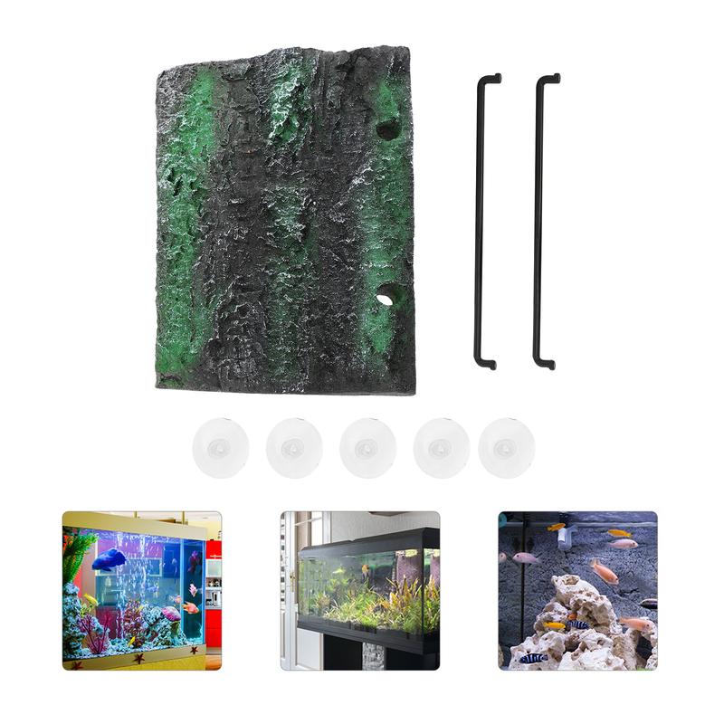 Turtle Lifting Platform Aquarium Ornament Simulation Bark Turtles Terrace Float Tortoise Floating Fish Tank Decorations Environmentally Friendly Foam Material 18.5X12.5X17CM Green 6