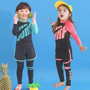 US087 Baju Renang Anak Perempuan/ Anak Laki Laki Set/ Baju Renang 3in1