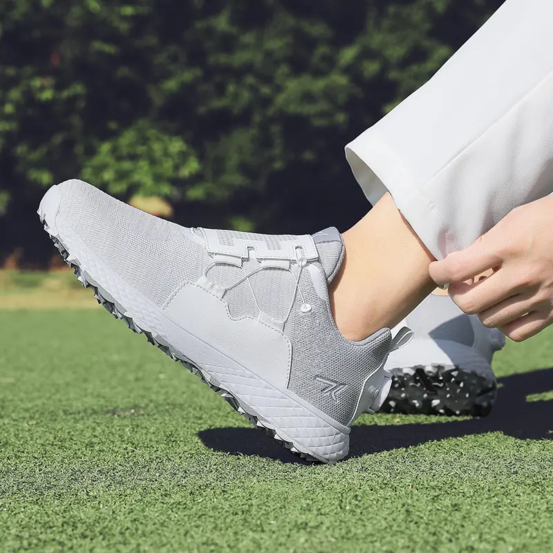 Golf Shoes Professional Golfer Sport Sneakers Men's Women's Golf Turf Sneakers Grass Golfing Comfortable Walking Footwears Breathable
