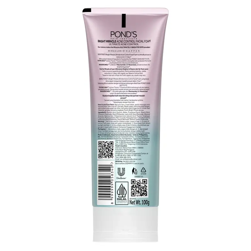 Pond's Acne Solution Facial Foam 100g 2