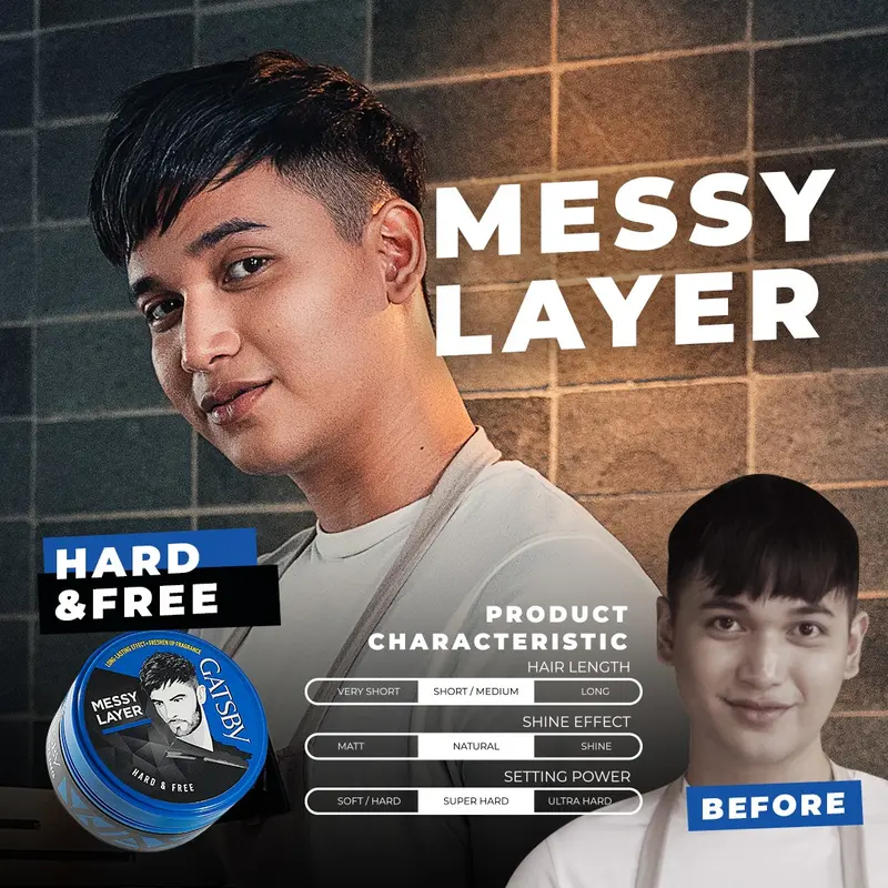 GATSBY STYLING WAX MINYAK REMBUT GATSBY 75gr 2