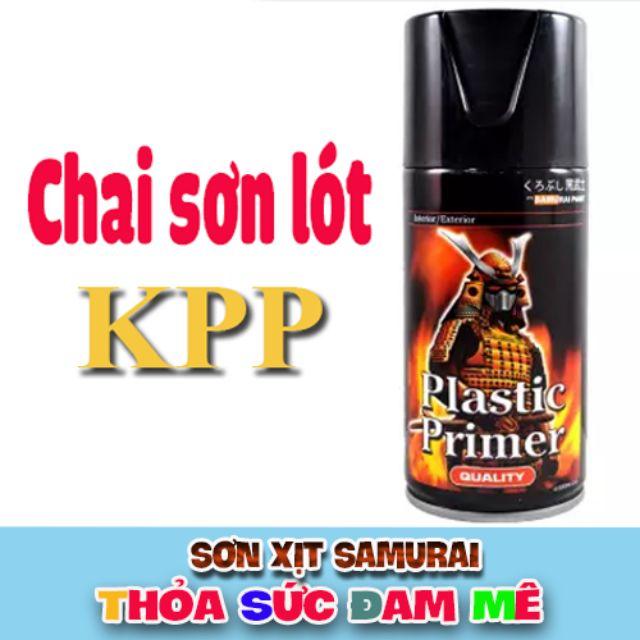 KPP Chai sơn xịt xe máy Samurai KPP _ Chất xử lý lót nhựa nhám, mủ đen - Plastic Primer