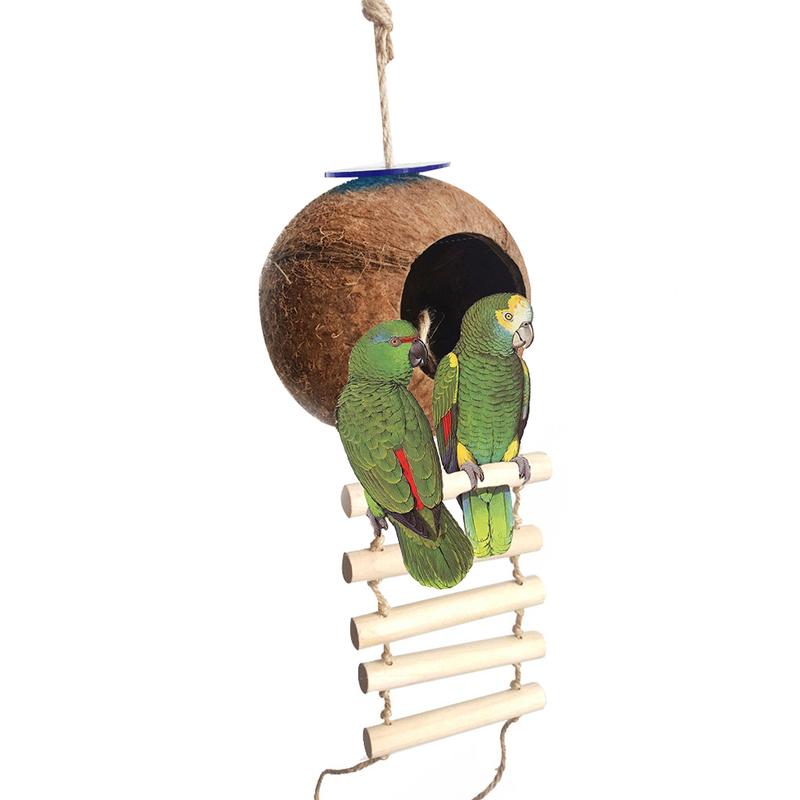 Ổ Gáo Dừa Cho Thú Cưng, Giường Xích Đu Cố Định, Hang Động, Nhà Đồ Chơi, Đồ Dùng Cho Thú Cưng 1