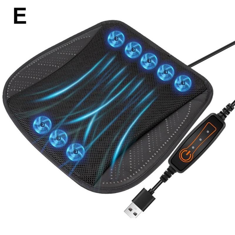 Product Introduction of Universal Car Seat Summer Cool Air Seat Cushion with USB Fan Fast Blowing Ventilation Seat Cooling Refrigerated Car Seat 39