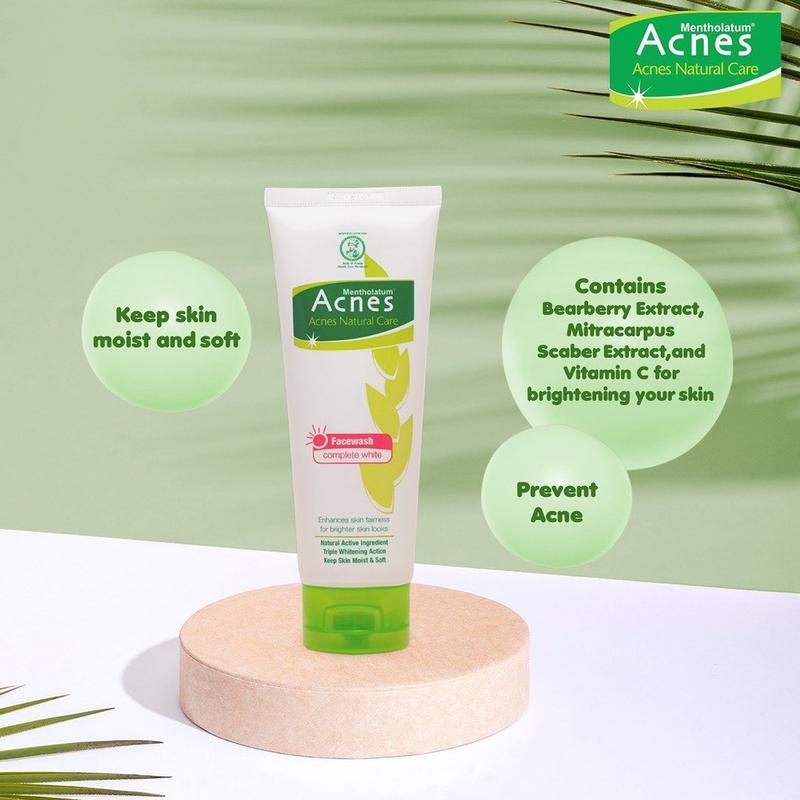 Acnes Creamy Wash Complete White Oil Control Deep Pore Yogurt Touch 50gr 100gr || Sabun Cuci Muka Anti Jerawat Badan 5