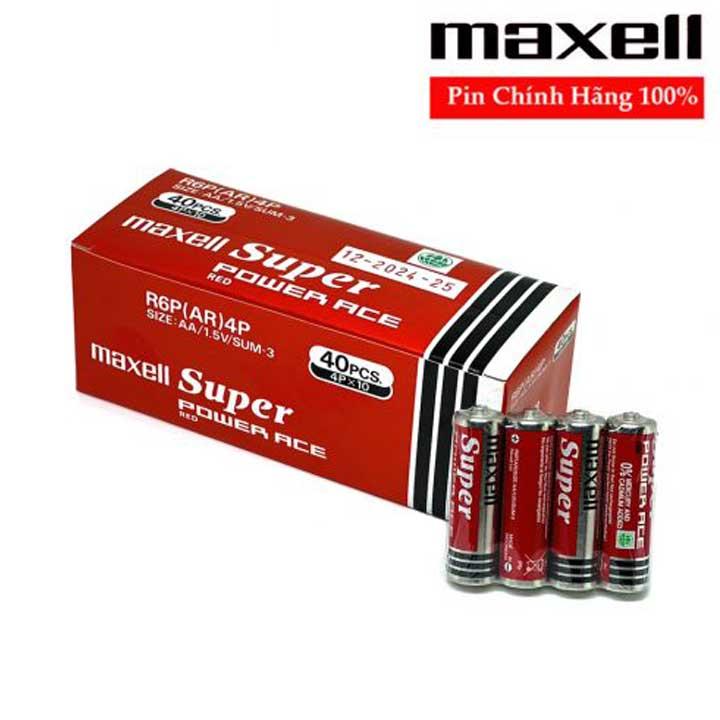  Pin AA Maxell super power ace R6P vĩ viên chính hãng Carbon Phụ Kiện 
