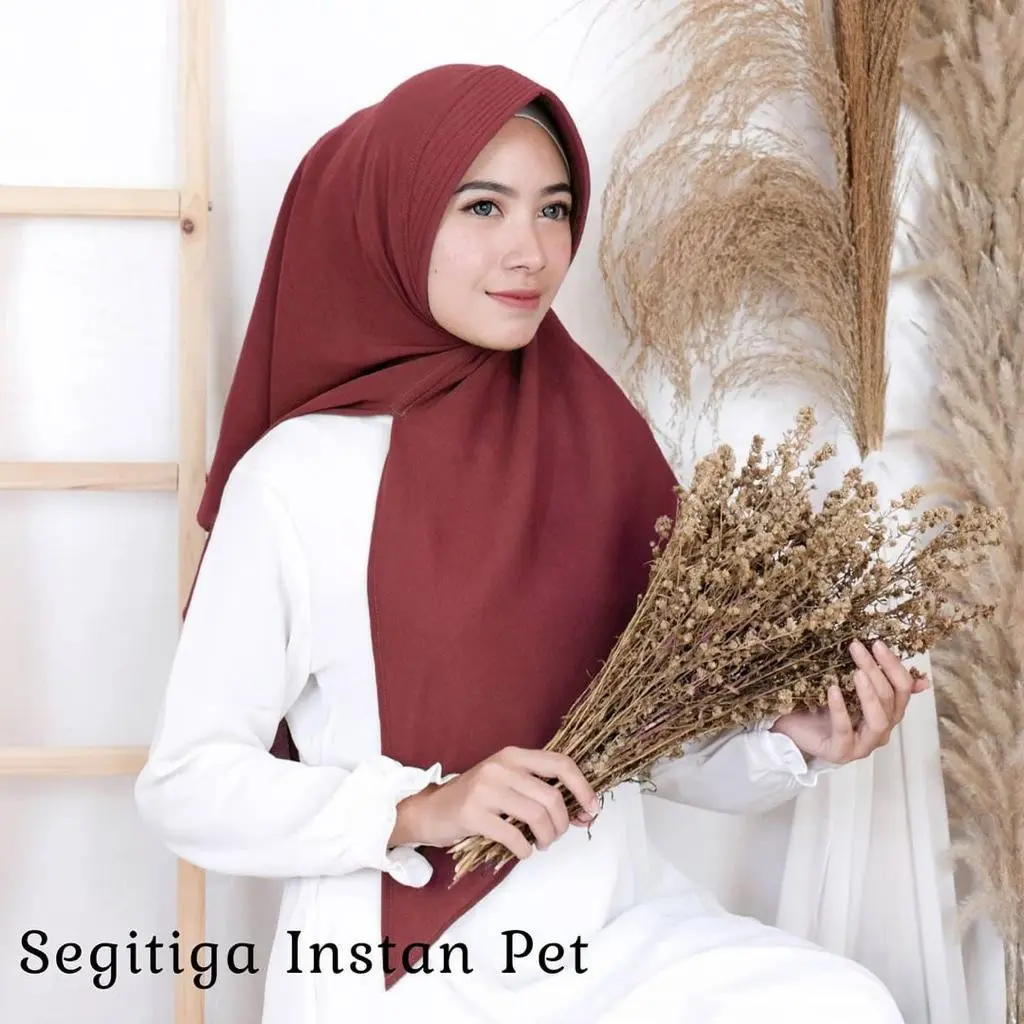 JILBAB INSTAN SEGITIGA PET JERSEY PREMIUM | HIJAB INSTAN SEGITIGA PAD | KERUDUNG INSTAN PET JERSEY
