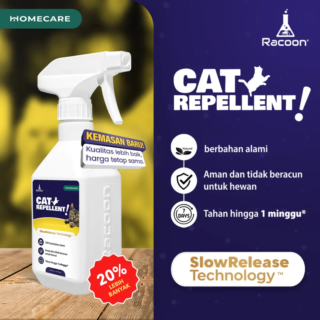 Racoon Cat Repellent | cairan Pengusir Kucing & Disinfectan bye  bye cat