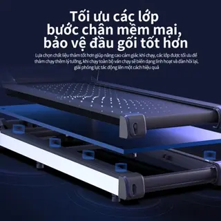 Máy chạy bộ có thể gấp không tiếng ồn cho hộ gia đình,0.75 mã lực, yên tĩnh chống xóc chống rung, tiết kiệm điện 8