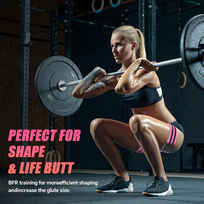 Product Introduction of 1 Pair of Adjustable BFR Training Belts Equipped with BFR Blood Flow Restriction Belts, Which are Used for Gluteal Muscle and Hip Joint Exercise, Gym Exercise and Weight Lifting, are Helpful to Increase the Muscle Mass of Women and Men 5