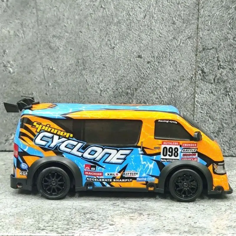 Xe điều khiển Mini Drift MPV 1/24 Siêu nhanh, có điều tốc, kèm pin sạc và đèn led 8