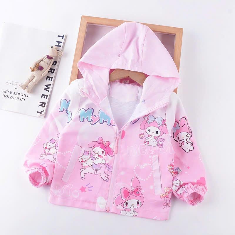 BST áo khoác gió 2 lớp Kuromi đáng yêu cho bé từ 2-7 tuổi Cotton - Malwee Chính Hãng 2
