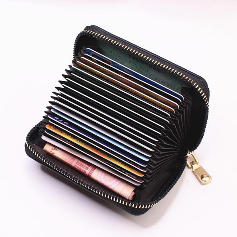 FreeHummingbird #  PU Function 24 Bits Card Case Business Card Holder Men Women Credit Passport Card Bag ID Passport Card Wallet 6