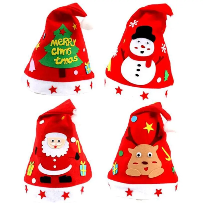 DIY TOPI NATAL - Mainan Edukasi Membuat Topi Natal Anak 0