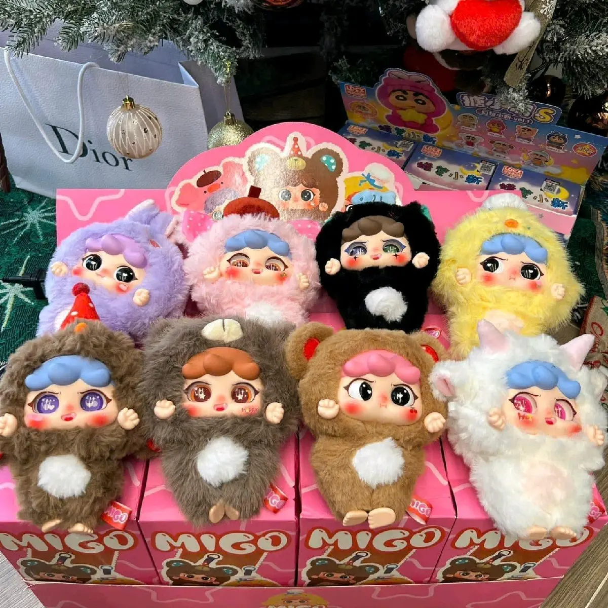 [ Chính Hãng ] 1 Blindbox/Hộp Mù Ngẫu Nhiên Migo Full Body Migo V3 - Baby Three V3 Mini - Có Móc Treo Làm Quà Tặng Sinh Nhật - Đồ Chơi Nhồi Bông Hoạt Hình Thú Nhồi Bông Full Box Card
