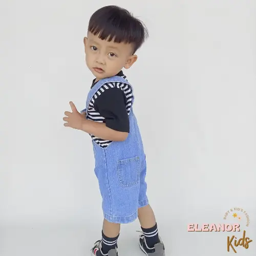Overall Celana Baju Kodok Anak Bahan Jeans 1-6 Tahun Unisex 4