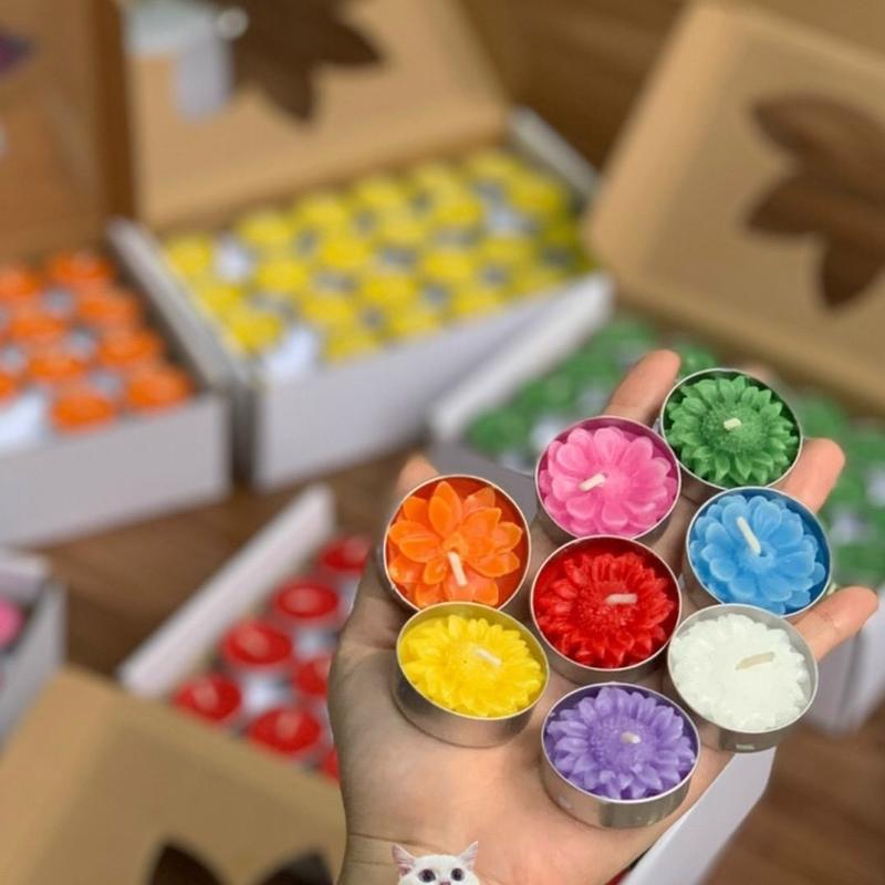 Nến Bơ Sạch Tự Nhiên Organic Hộp 96 Viên Decor Nến Thơm